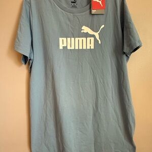 PUMA Men's Light Blue Tee